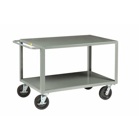 LITTLE GIANT Utility Cart, 12 ga. Steel, 2 Shelves, 5000 lb GH-3048-8PHKBKPL
